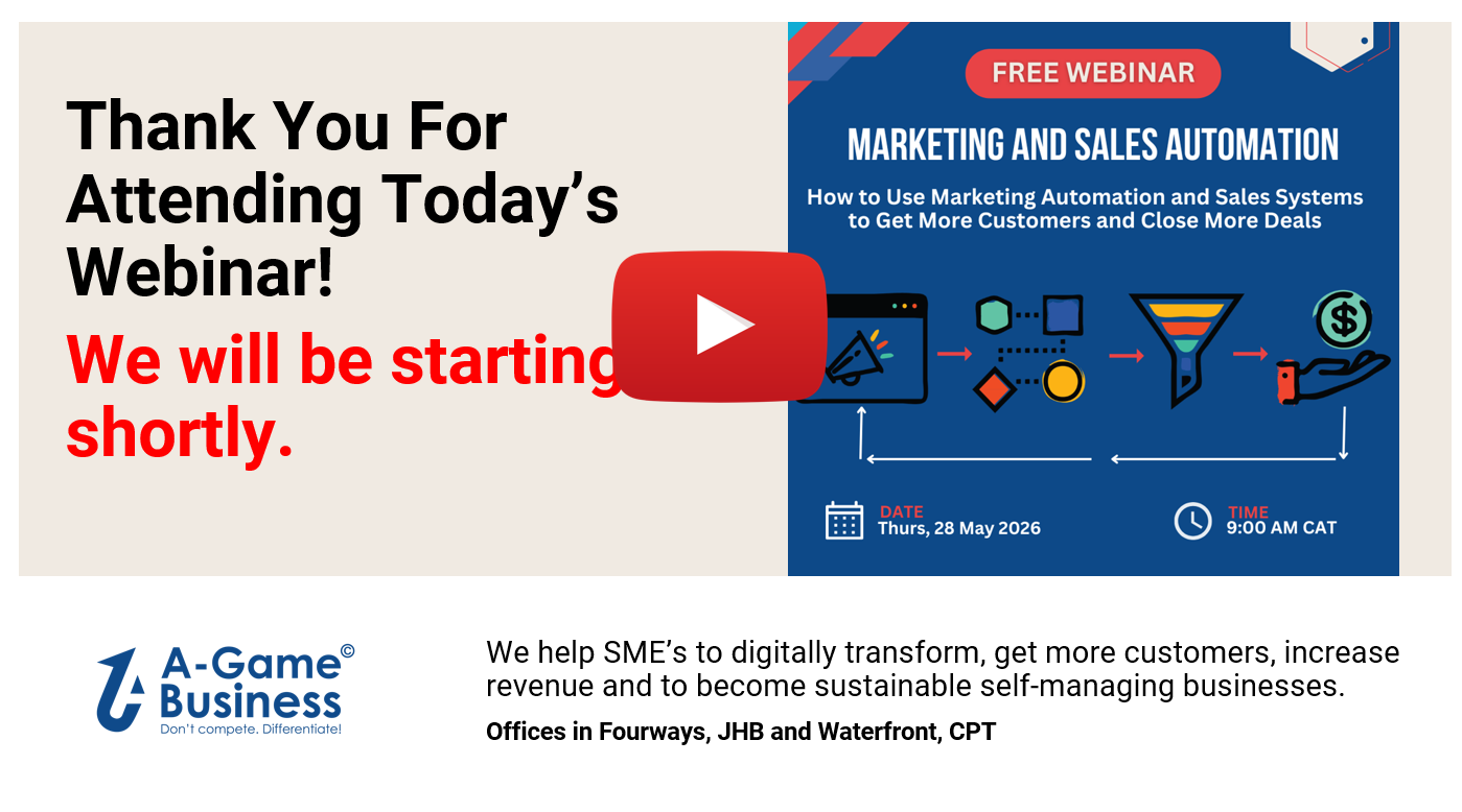 Marketing and Sales Automation webinar replay — register to watch