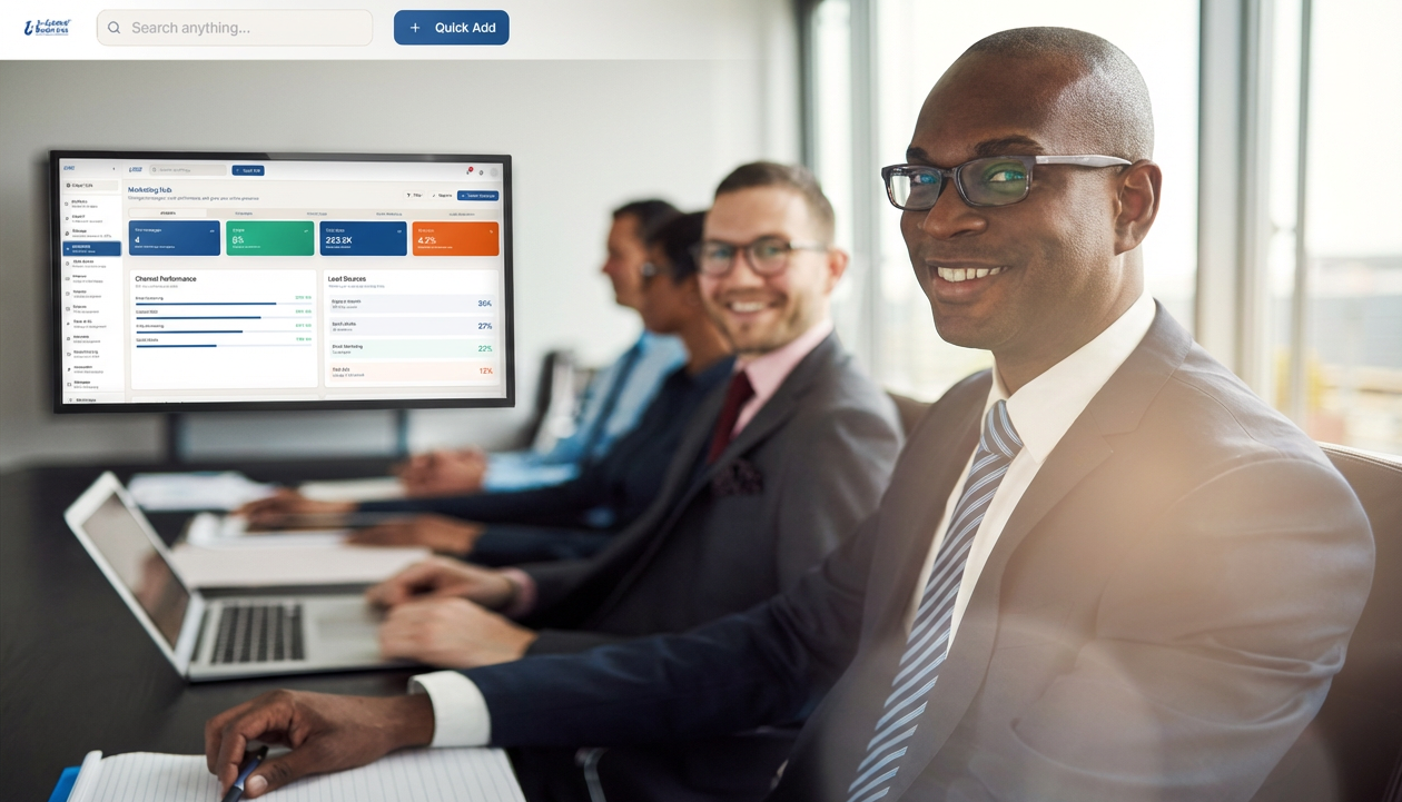 Business professionals in a scale-up masterclass session
