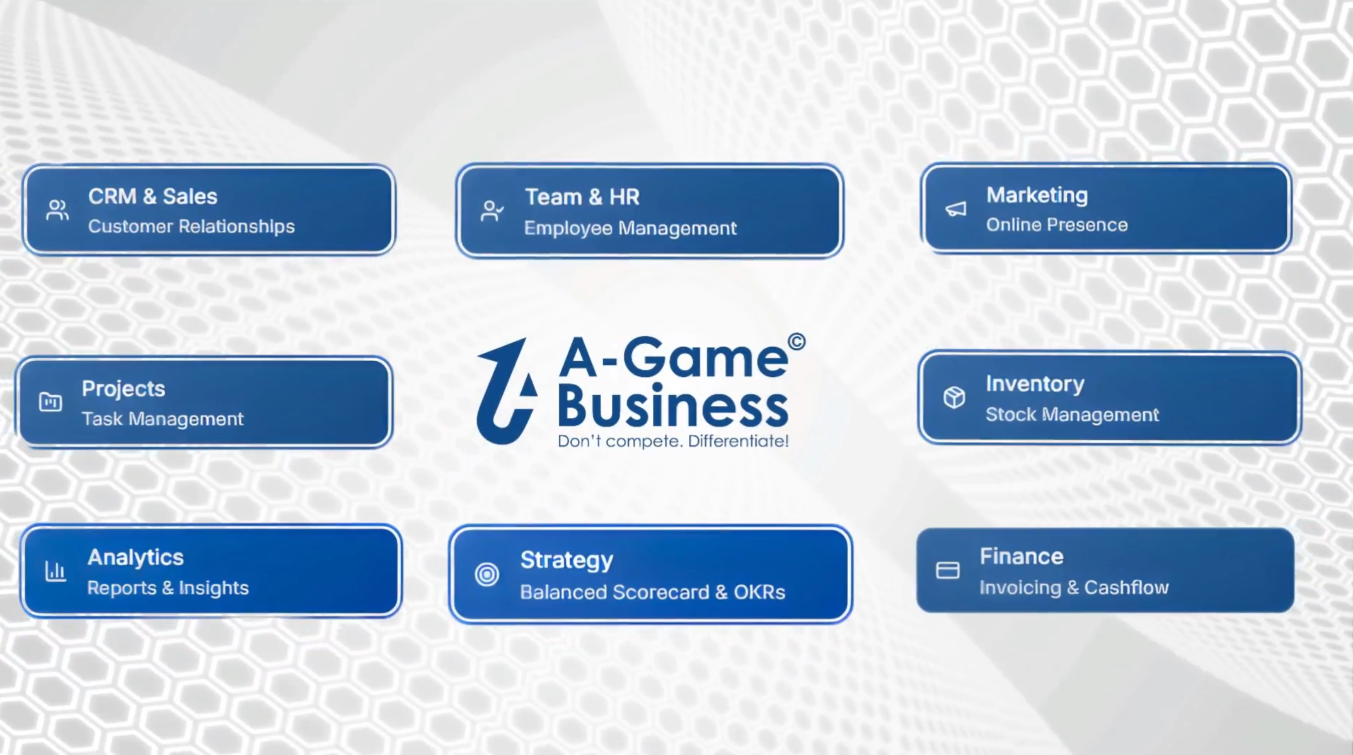 A-Game Business App modules